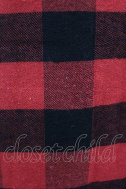 画像3: KRY CLOTHING / チェックプリントスリーブシャツ  赤 H-25-05-25-1037-EL-BL-KB-ZT0528H