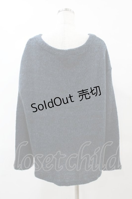 画像2: 【SALE】GADGET GROW / Vネックニット  ブルー H-25-05-25-1041-GO-TO-KB-ZT313 (2)