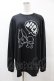 画像1: NieR Clothing / プリントLONG CUTSEW LL 黒 H-25-05-25-1043-PU-TO-KB-ZH (1)