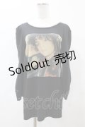 HYSTERIC GLAMOUR / T-REX/MARK BOLANプリントTシャツ  黒 H-25-05-25-1045-PU-TO-KB-ZH