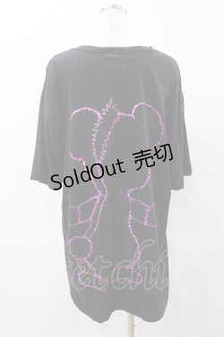 画像2: yaponskii / モヒカンよだれベアTシャツ  黒 H-25-05-25-1048-PU-TO-KB-ZH