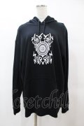 NieR Clothing / プリントプルパーカー  黒 H-25-05-25-1054-PU-TO-KB-ZH