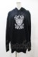画像1: NieR Clothing / プリントプルパーカー  黒 H-25-05-25-1054-PU-TO-KB-ZH (1)