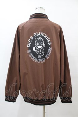 画像2: NieR Clothing / 内ポケット付きMILK CHOCOLATE BLOUSON 【ミケ】  茶 H-25-05-25-1055-PU-JA-KB-ZH