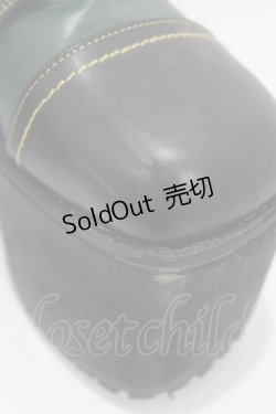 画像4: YOSUKE / 厚底ブーツ LL(約25.0cm) グリーン H-25-05-25-1001-PU-SH-KB-ZH