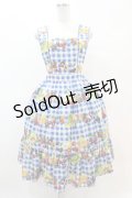 Melody BasKet / Fruits BasKetサロペットスカート M ブルー H-25-05-25-1014-LO-SK-KB-ZH