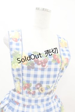 画像4: Melody BasKet / Fruits BasKetサロペットスカート M ブルー H-25-05-25-1014-LO-SK-KB-ZH