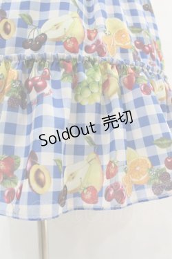 画像5: Melody BasKet / Fruits BasKetサロペットスカート M ブルー H-25-05-25-1014-LO-SK-KB-ZH