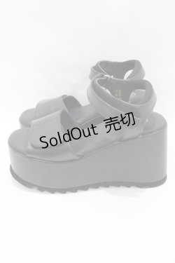 画像2: YOSUKE / 厚底サンダル LL(約25.0cm) ブラック H-25-05-25-1002-PU-SH-KB-ZH