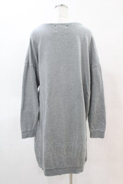 画像2: yaponskii / キバモンスタースウェットワンピース  グレー H-25-05-25-1021-PU-OP-KB-ZH