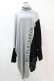 画像1: NieR Clothing / バイカラーリブロングニット  黒×グレー H-25-05-25-1022-PU-TO-KB-ZH (1)