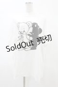 yaponskii / デビルよだれベアTシャツ  白 H-25-05-25-1028-PU-TO-KB-ZH