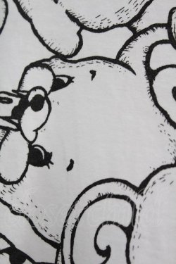 画像4: yaponskii / よだれベア総柄カットソー  白 H-25-05-25-1030-PU-TO-KB-ZH