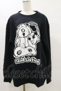 NieR Clothing / プリントSWEAT  2XL 黒 H-25-05-26-062-PU-TO-KB-ZH