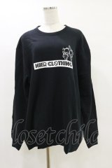 NieR Clothing / プリントSWEAT  2XL 黒 H-25-05-26-048-PU-TO-KB-ZH