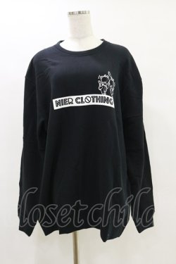 画像1: NieR Clothing / プリントSWEAT  2XL 黒 H-25-05-26-048-PU-TO-KB-ZH
