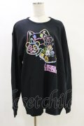 NieR Clothing / プリントSWEAT  2XL 黒 H-25-05-26-049-PU-TO-KB-ZH