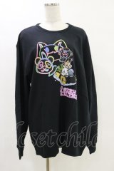 NieR Clothing / プリントSWEAT  2XL 黒 H-25-05-26-049-PU-TO-KB-ZH