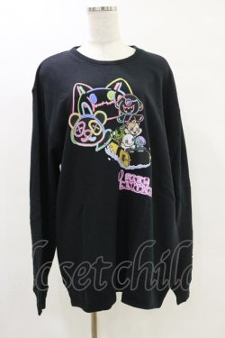 画像1: NieR Clothing / プリントSWEAT  2XL 黒 H-25-05-26-049-PU-TO-KB-ZH