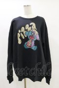 NieR Clothing / プリントSWEAT  XL 黒 H-25-05-26-050-PU-TO-KB-ZH