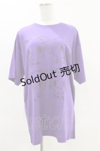 NieR Clothing / プリントTシャツ XL 紫 H-25-05-26-051-PU-TO-KB-ZH