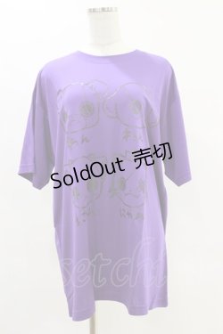 画像1: NieR Clothing / プリントTシャツ XL 紫 H-25-05-26-051-PU-TO-KB-ZH