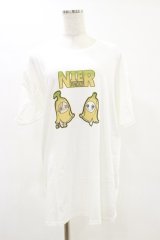 NieR Clothing / プリントCOTTON CUTSEW XL 白 H-25-05-26-054-PU-TO-KB-ZH