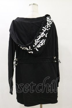 画像2: NieR Clothing / ギャザープルパーカー  黒 H-25-05-26-060-PU-TO-KB-ZH