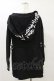 画像2: NieR Clothing / ギャザープルパーカー  黒 H-25-05-26-060-PU-TO-KB-ZH (2)