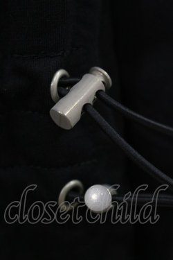 画像3: NieR Clothing / ギャザープルパーカー  黒 H-25-05-26-060-PU-TO-KB-ZH