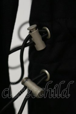 画像4: NieR Clothing / ギャザープルパーカー  黒 H-25-05-26-060-PU-TO-KB-ZH