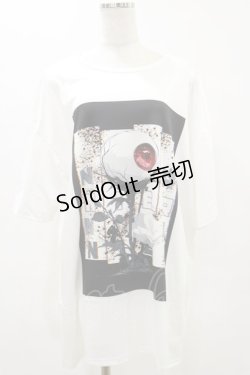 画像1: NieR Clothing / プリントTシャツ  白 H-25-05-26-061-PU-TO-KB-ZH