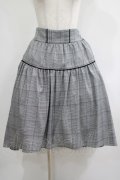 axes femme POETIQUE / グレンチェックフィッシュテールスカート M ブラック H-25-05-27-022-AX-SK-NS-ZH
