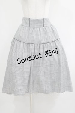 画像1: axes femme POETIQUE / グレンチェックフィッシュテールスカート M ブラック H-25-05-27-022-AX-SK-NS-ZH