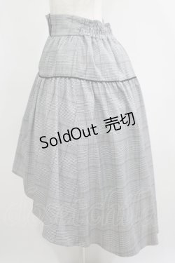 画像2: axes femme POETIQUE / グレンチェックフィッシュテールスカート M ブラック H-25-05-27-022-AX-SK-NS-ZH