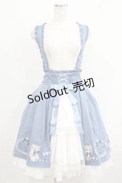 画像1: Amavel / Bonbon Ribbon Chaton スカート Free ブルー H-25-05-27-024-CA-SK-NS-ZH