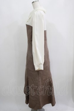 画像2: DearMyLoveRose / マーメイドクラシカルワンピース 3L モカ H-25-05-27-028-EL-OP-NS-ZH