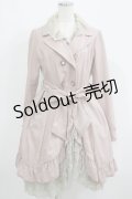 axes femme / レース付きフリルコート M ピンク H-25-05-27-031-AX-CO-NS-ZH