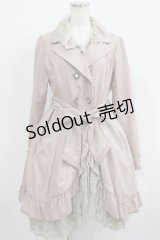 axes femme / レース付きフリルコート M ピンク H-25-05-27-031-AX-CO-NS-ZH