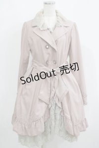 axes femme / レース付きフリルコート M ピンク H-25-05-27-031-AX-CO-NS-ZH