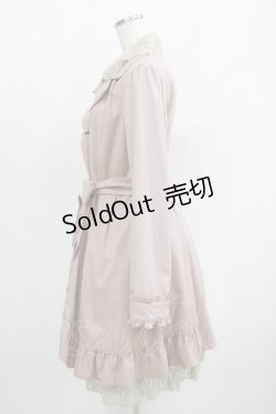 画像2: axes femme / レース付きフリルコート M ピンク H-25-05-27-031-AX-CO-NS-ZH