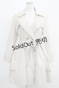 axes femme / レース切替トレンチコート M ベージュ H-25-05-27-032-AX-CO-NS-ZH