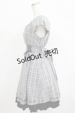 画像2: Amavel / チェリー刺繍チェックワンピース Free ブラック H-25-05-27-034-CA-OP-NS-ZH