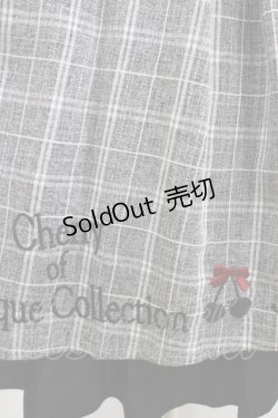 画像4: Amavel / チェリー刺繍チェックワンピース Free ブラック H-25-05-27-034-CA-OP-NS-ZH