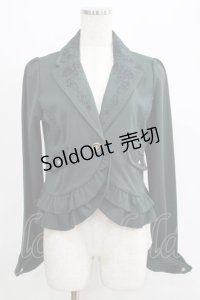 axes femme / ダークオーナメント柄ジャケット M グリーン H-25-05-27-039-AX-JA-NS-ZH