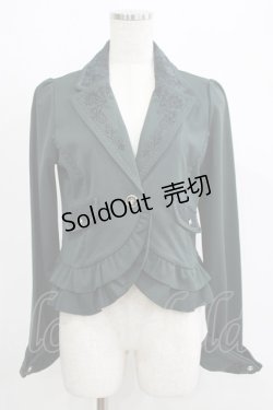 画像1: axes femme / ダークオーナメント柄ジャケット M グリーン H-25-05-27-039-AX-JA-NS-ZH