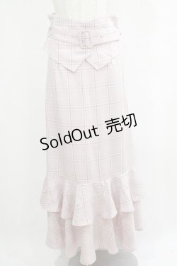 画像1: DearMyLoveRose / コルセットベルト付マーメイドスカート LL ピンク H-25-05-27-042-EL-SK-NS-ZH