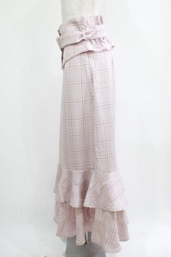 画像2: DearMyLoveRose / コルセットベルト付マーメイドスカート LL ピンク H-25-05-27-042-EL-SK-NS-ZH