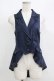 画像1: axes femme POETIQUE / フィッシュテールベスト M ネイビー H-25-05-27-046-AX-TO-NS-ZH (1)