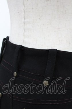 画像3: Ozz oneste / 桜刺繍裾ギャザーパンツ  黒 H-25-05-27-1038-OO-PA-KB-ZH